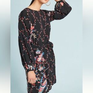 Anthropologie Lilian Embroidered dress NEW